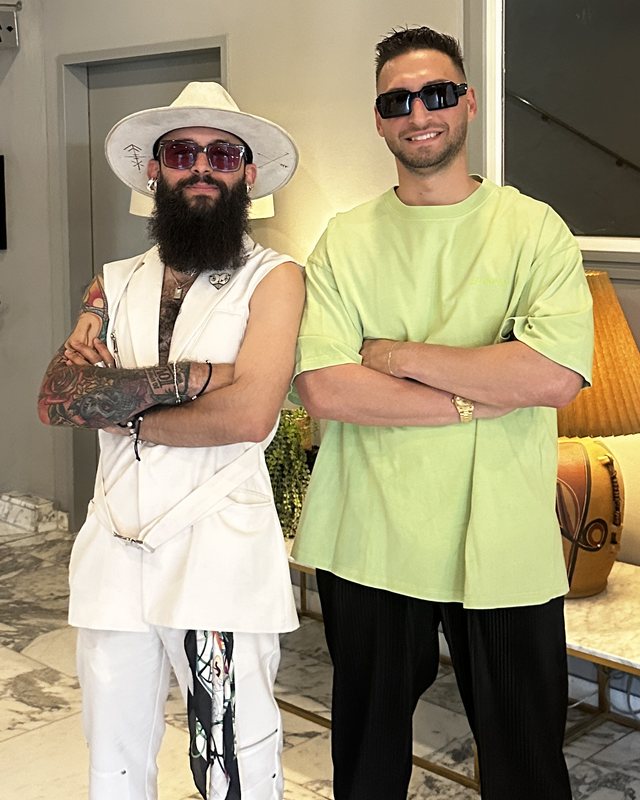 Prince Moe with Matt Sassari